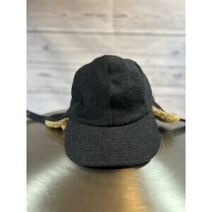 J.Crew Dark Gray Wool Winter Cap with Ear Flaps S/M